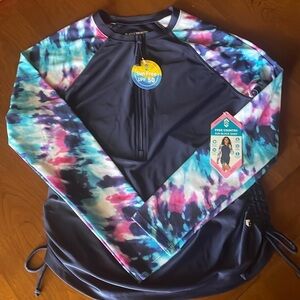 🌸NWT FREE COUNTRY UPF 50 Swim Shirt - size womens Small